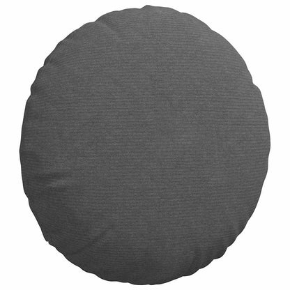 Cuscini per Seduta 2 pcs Grigio scuro Ã˜ 50 cm Tessuto in Cords