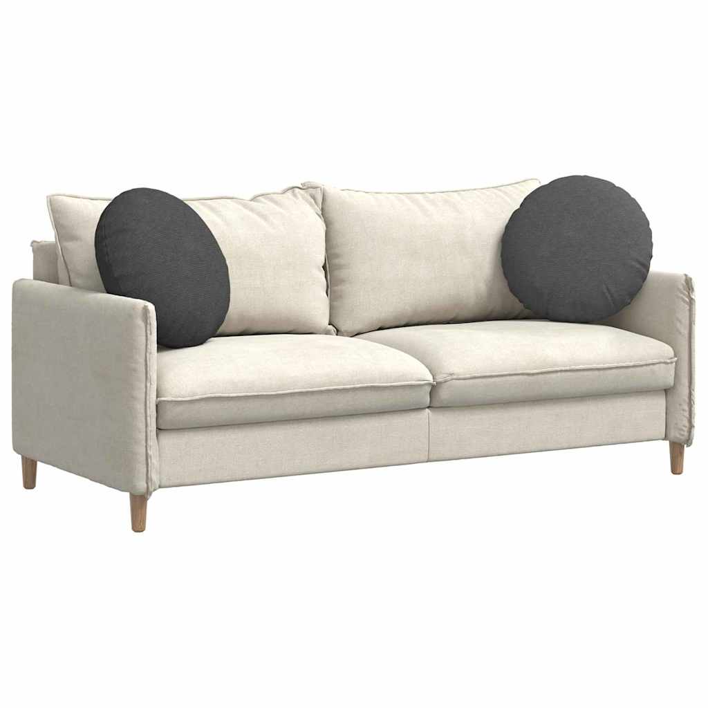 Cuscini per Seduta 2 pcs Grigio scuro Ã˜ 50 cm Tessuto in Cords