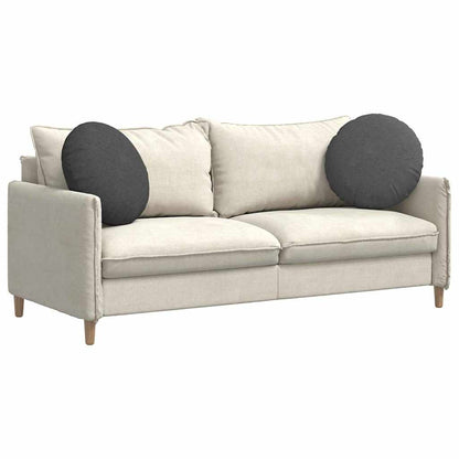 Cuscini per Seduta 2 pcs Grigio scuro Ã˜ 50 cm Tessuto in Cords
