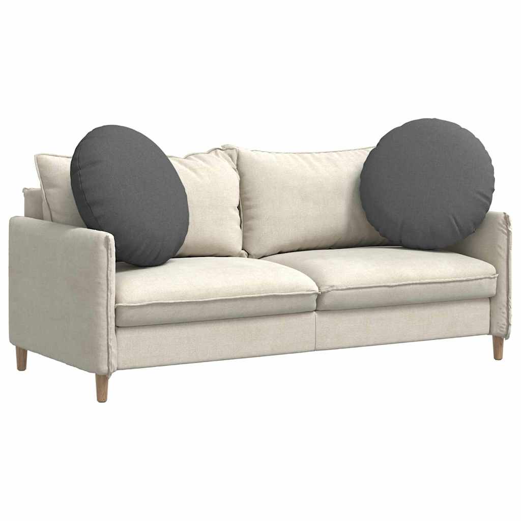 Cuscini per Seduta 2 pcs Grigio scuro Ã˜60 x 21 cm Tessuto