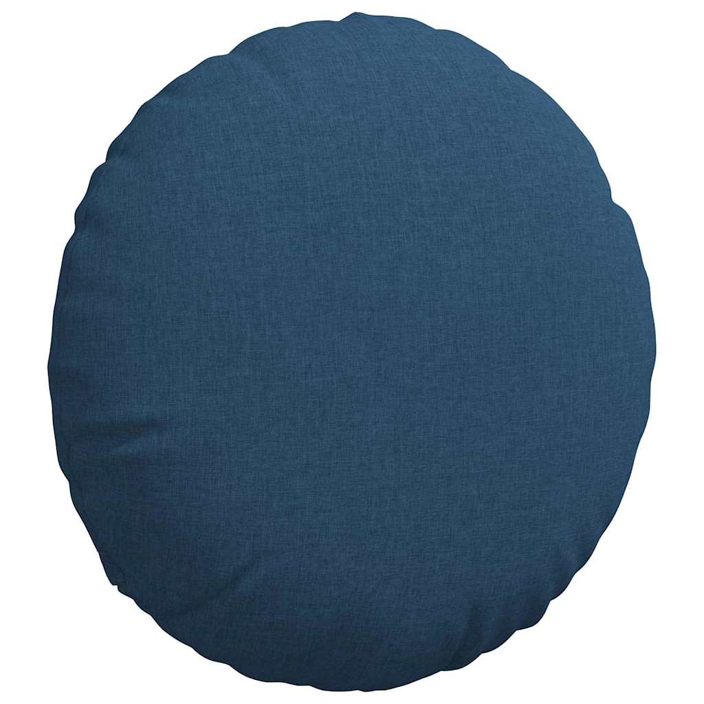 Cuscini per Seduta 2 pcs Blu Ã˜60 x 21 cm Tessuto