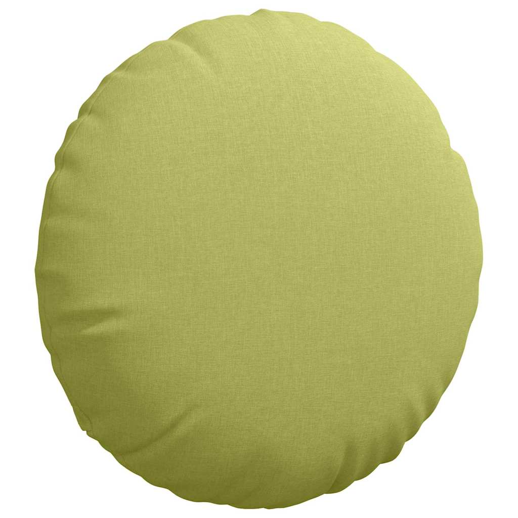 Cuscini per Seduta 2 pcs Verde chiaro Ã˜60 x 21 cm Tessuto