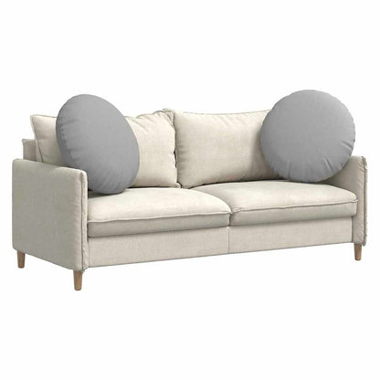 Cuscini per Seduta 2 pcs Grigio Nuvola Ã˜60 x 21 cm Tessuto