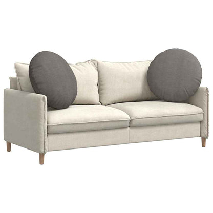 Cuscini per Seduta 2 pcs Grigio chiaro Ã˜ 60 cm Tessuto in Cords