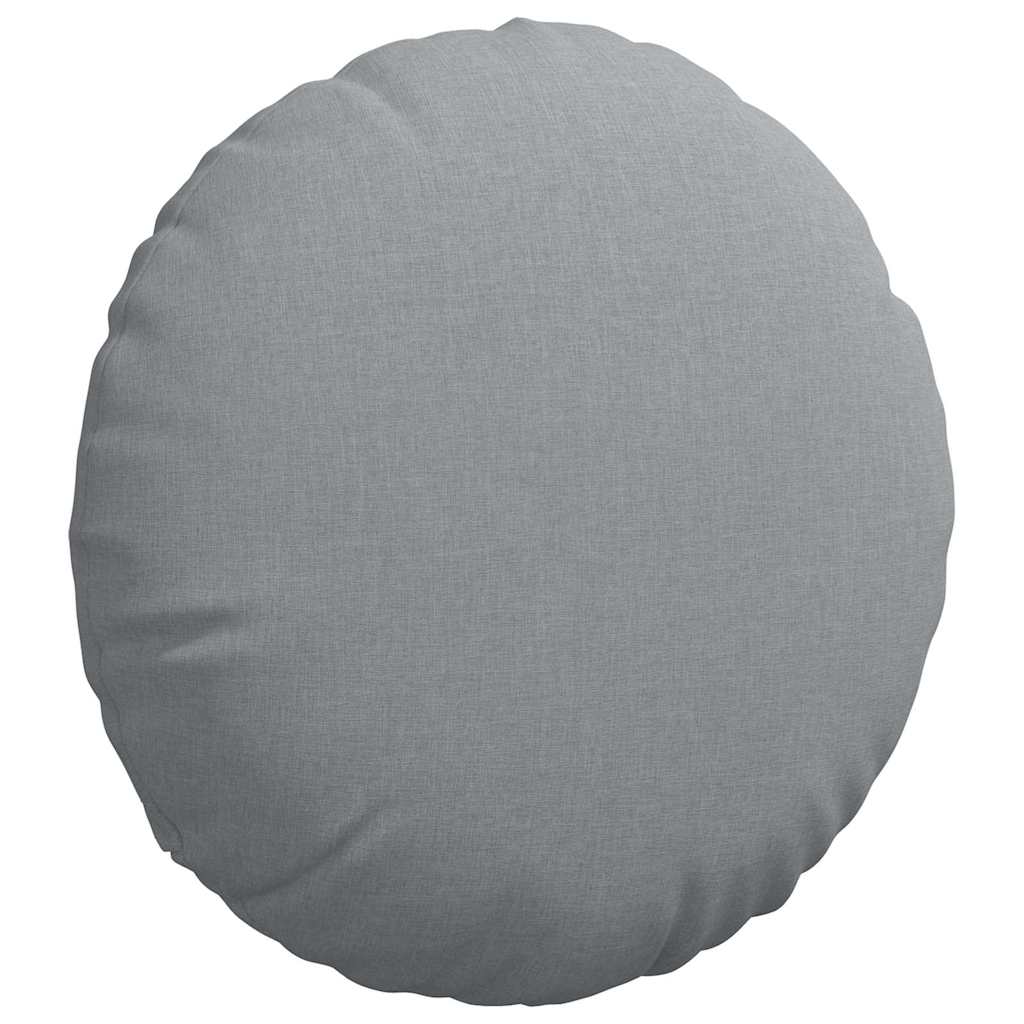 Cuscini per Seduta 2 pcs Grigio chiaro Ã˜80 x 29 cm Tessuto