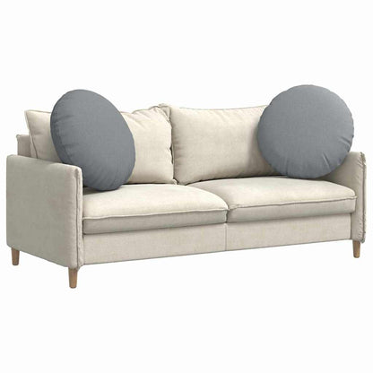 Cuscini per Seduta 2 pcs Grigio chiaro Ã˜80 x 29 cm Tessuto