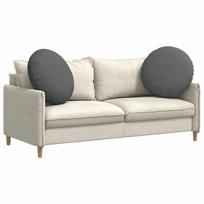 Cuscini per Seduta 2 pcs Grigio scuro Ã˜80 x 29 cm Tessuto