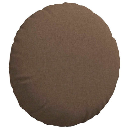 Cuscini per Seduta 2 pcs Marrone Ã˜80 x 29 cm Tessuto