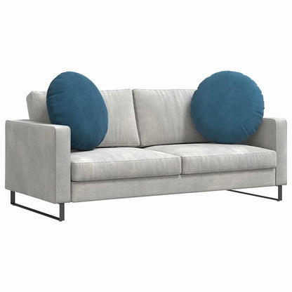 Cuscini per Seduta 2 pcs Blu Ã˜ 80 x 29 cm Velluto