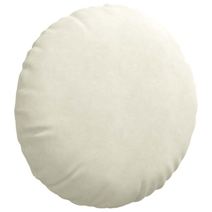 Cuscini per Seduta 2 pcs Crema Ã˜ 80 x 29 cm Velluto