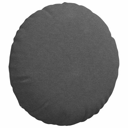 Cuscini per Seduta 2 pcs Grigio scuro Ã˜ 80 cm Tessuto in Cords