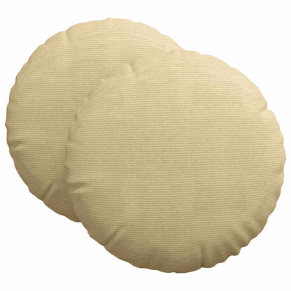 Cuscini per Seduta 2 pcs Grigio Verde Ã˜ 80 cm Tessuto in Cords