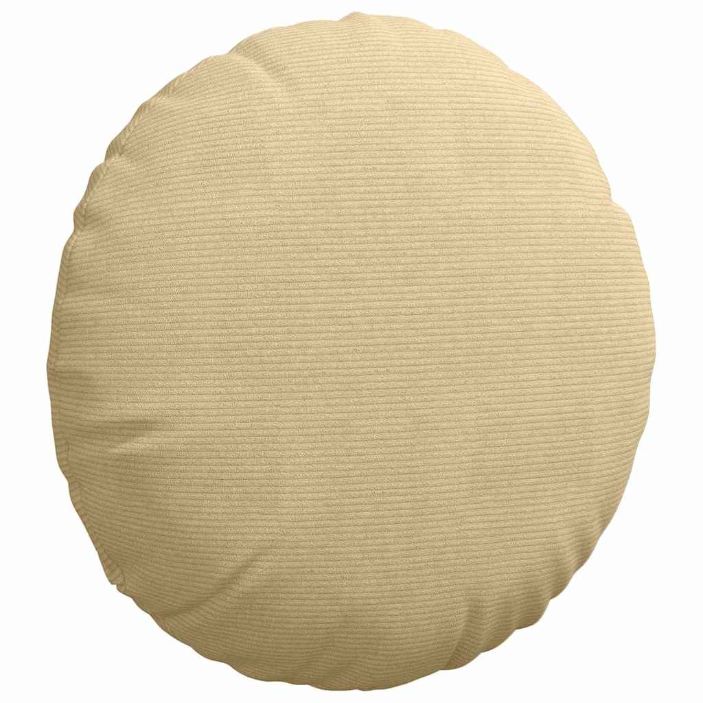 Cuscini per Seduta 2 pcs Grigio Verde Ã˜ 80 cm Tessuto in Cords