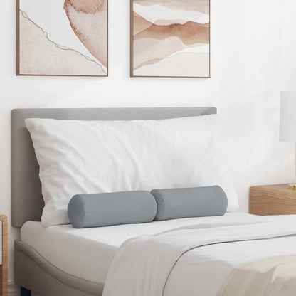 Cuscini a rullo 2 pcs Grigio chiaro Ã˜ 15 x 40 cm Tessuto