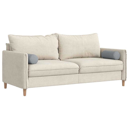 Cuscini a rullo 2 pcs Grigio chiaro Ã˜ 15 x 40 cm Tessuto