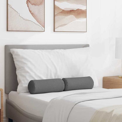 Cuscini a rullo 2 pcs Grigio scuro Ã˜ 15 x 40 cm Tessuto