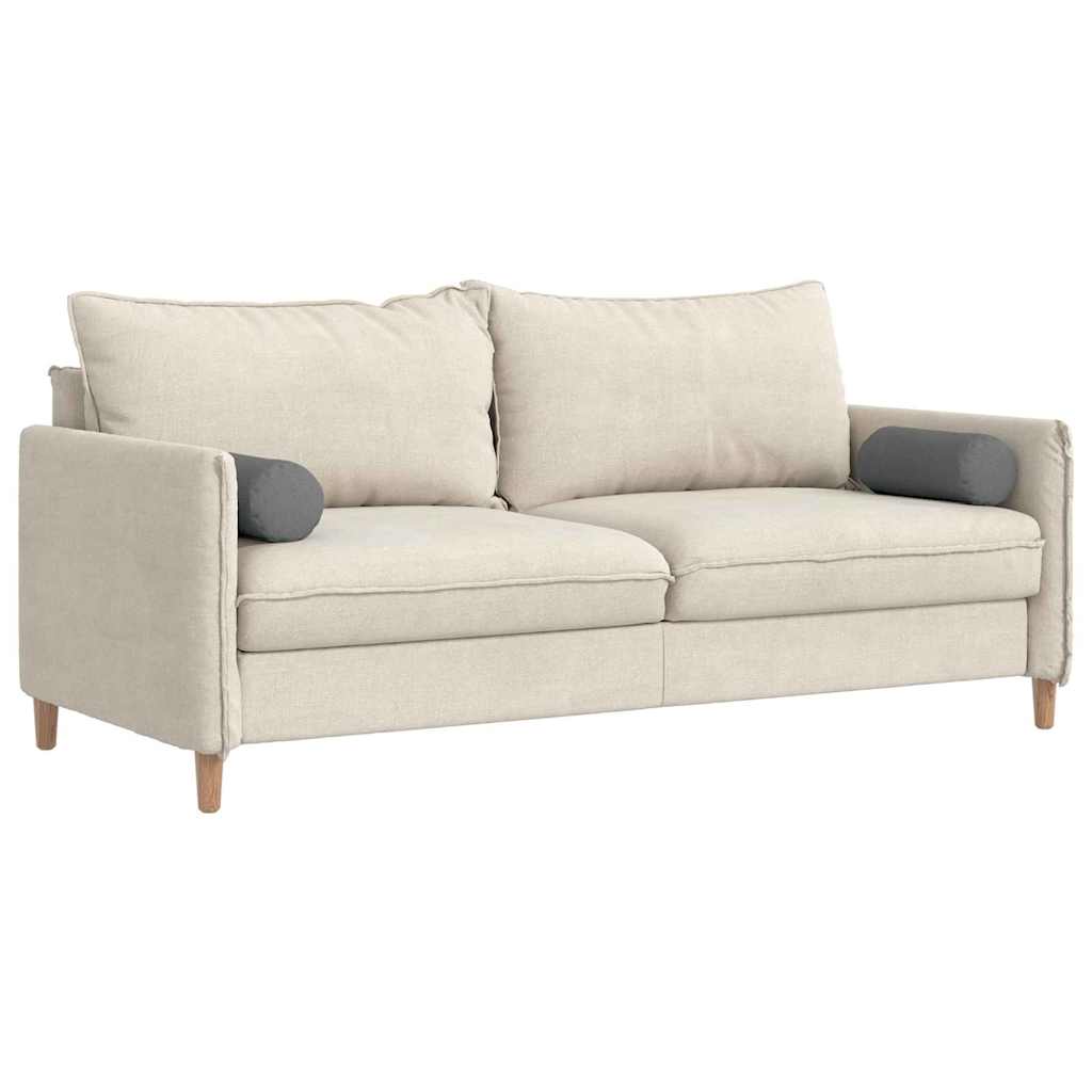 Cuscini a rullo 2 pcs Grigio scuro Ã˜ 15 x 40 cm Tessuto
