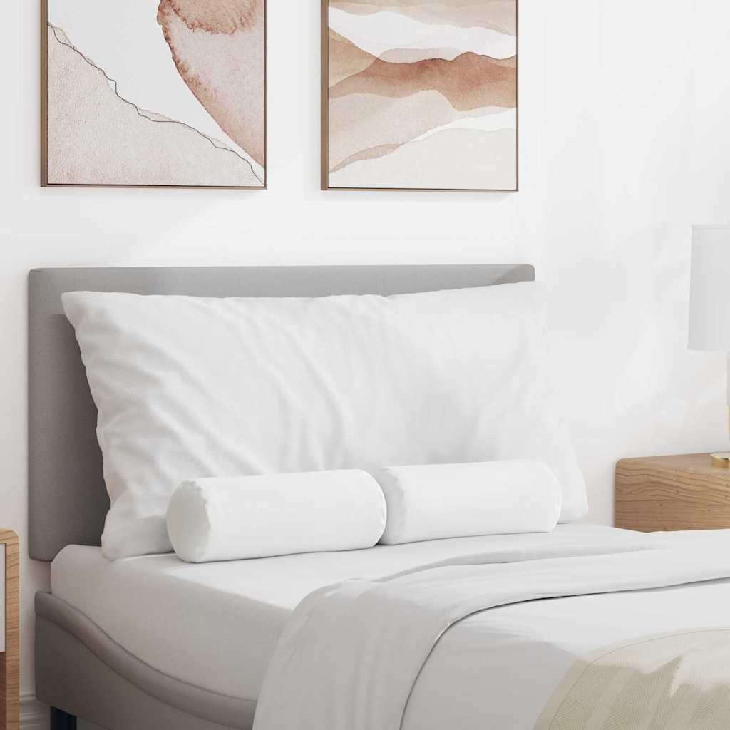Cuscini a rullo 2 pcs Bianco Ã˜ 15 x 40 cm Tessuto