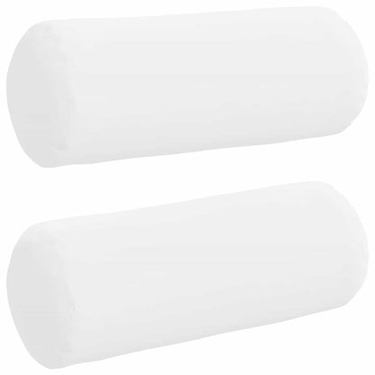 Cuscini a rullo 2 pcs Bianco Ã˜ 15 x 40 cm Tessuto