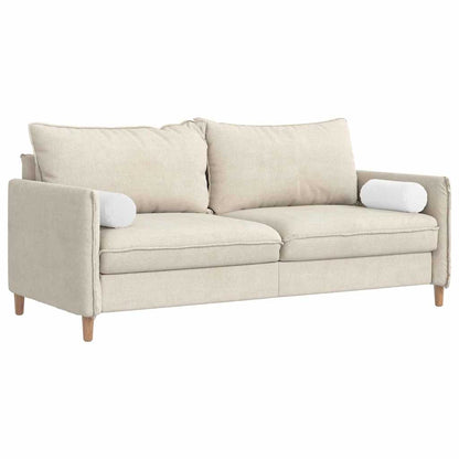 Cuscini a rullo 2 pcs Bianco Ã˜ 15 x 40 cm Tessuto