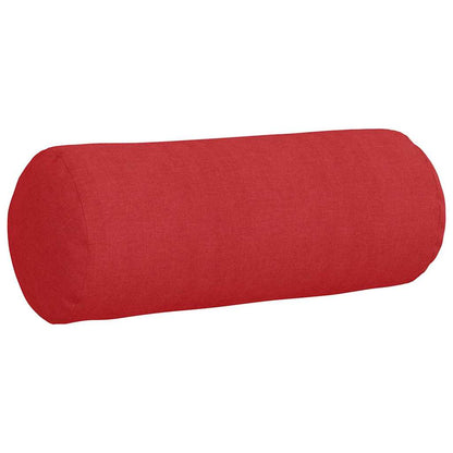 Cuscini a rullo 2 pcs Rosso Ã˜ 15 x 40 cm Tessuto