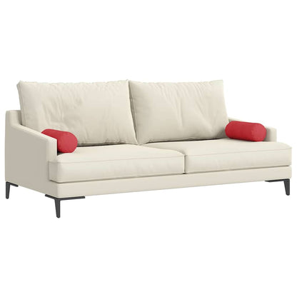 Cuscini a rullo 2 pcs Rosso Ã˜ 15 x 40 cm Tessuto