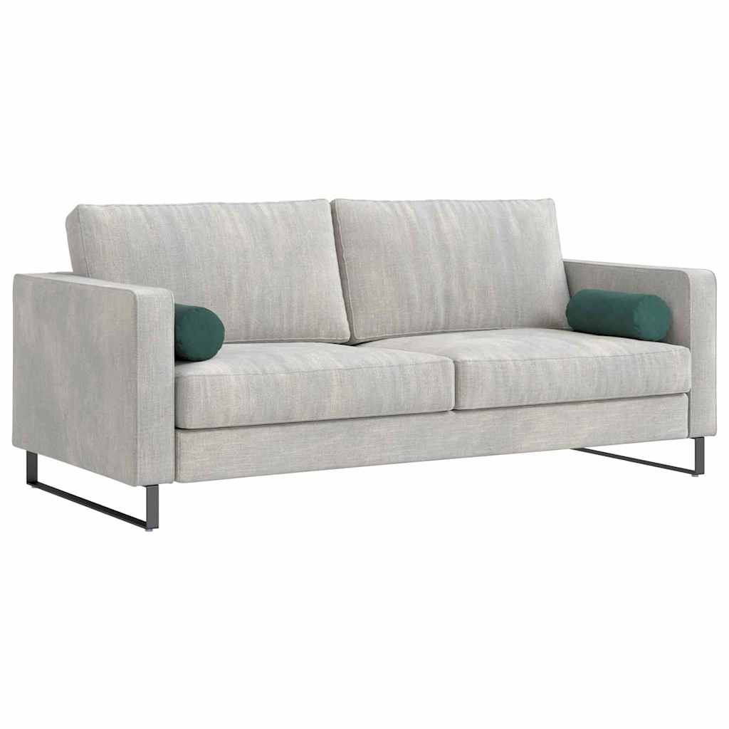 Cuscini a rullo 2 pcs Verde Scuro Ã˜ 15 x 40 cm Tessuto in Cords