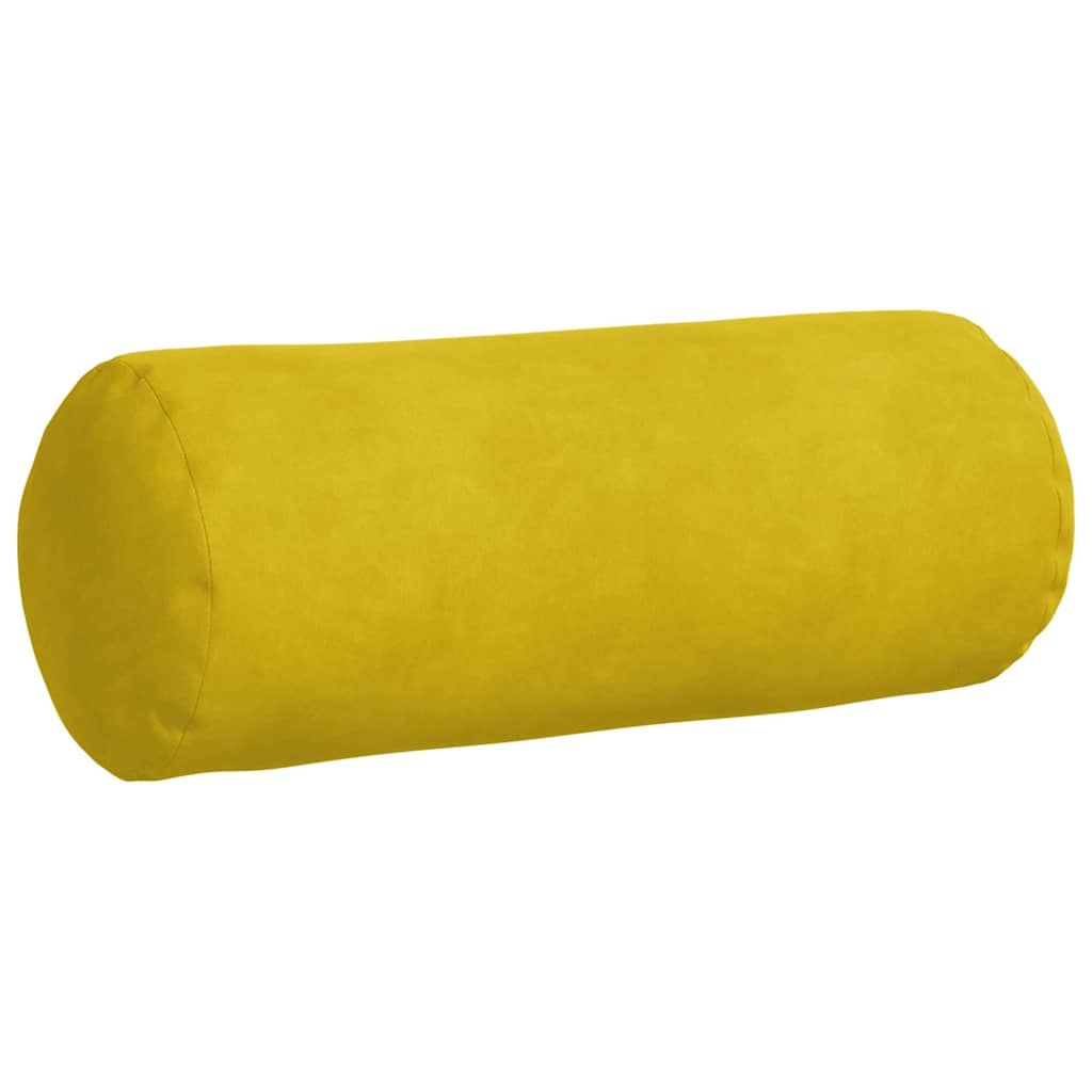 Cuscini a rullo 2 pcs Giallo Ã˜ 15 x 40 cm Tessuto in Cords