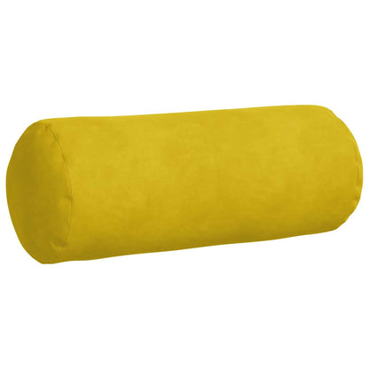 Cuscini a rullo 2 pcs Giallo Ã˜ 15 x 40 cm Tessuto in Cords