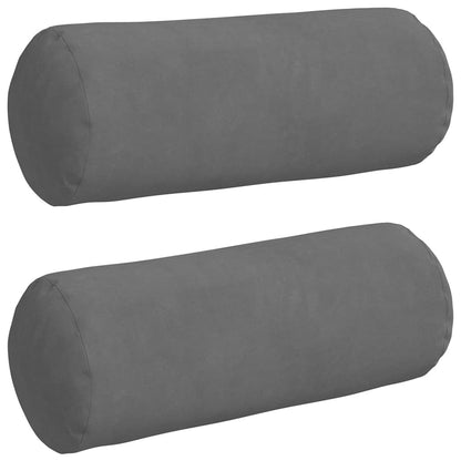 Cuscini a rullo 2 pcs Grigio scuro Ã˜ 15 x 40 cm