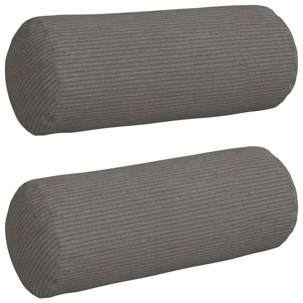 Cuscini a rullo 2 pcs Grigio chiaro Ã˜ 15 x 40 cm