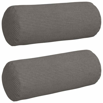 Cuscini a rullo 2 pcs Grigio chiaro Ã˜ 15 x 40 cm
