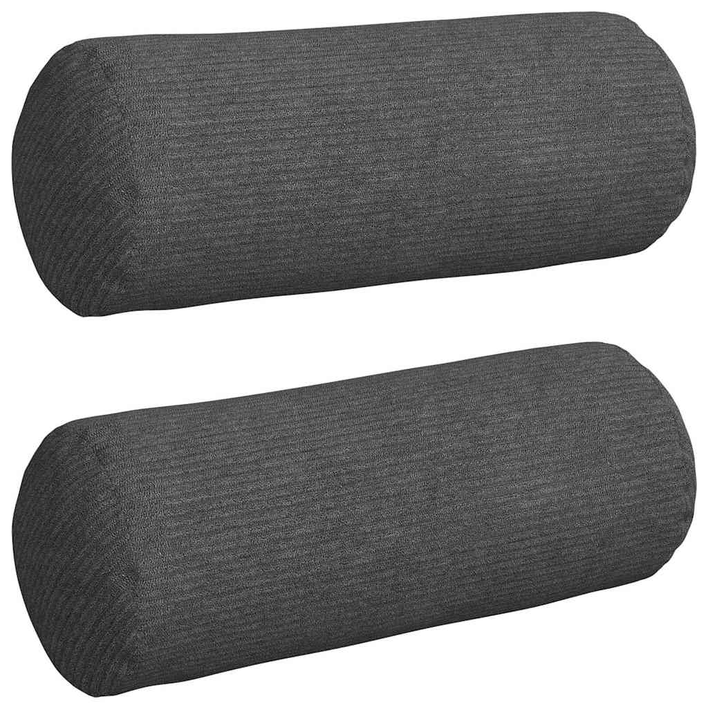 Cuscini a rullo 2 pcs Grigio scuro Ã˜ 15 x 40 cm