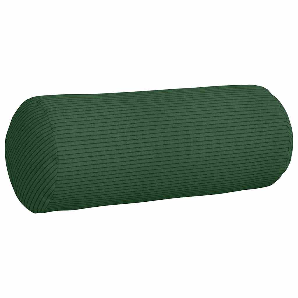 Cuscini a rullo 2 pcs Verde Scuro Ã˜ 15 x 40 cm Tessuto in Cords