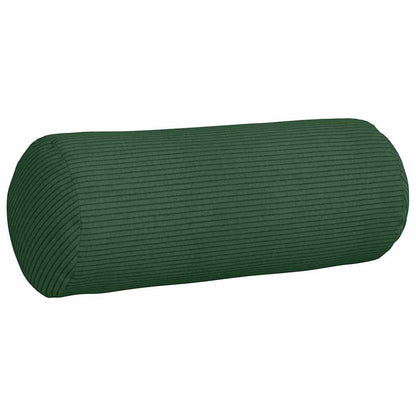 Cuscini a rullo 2 pcs Verde Scuro Ã˜ 15 x 40 cm Tessuto in Cords