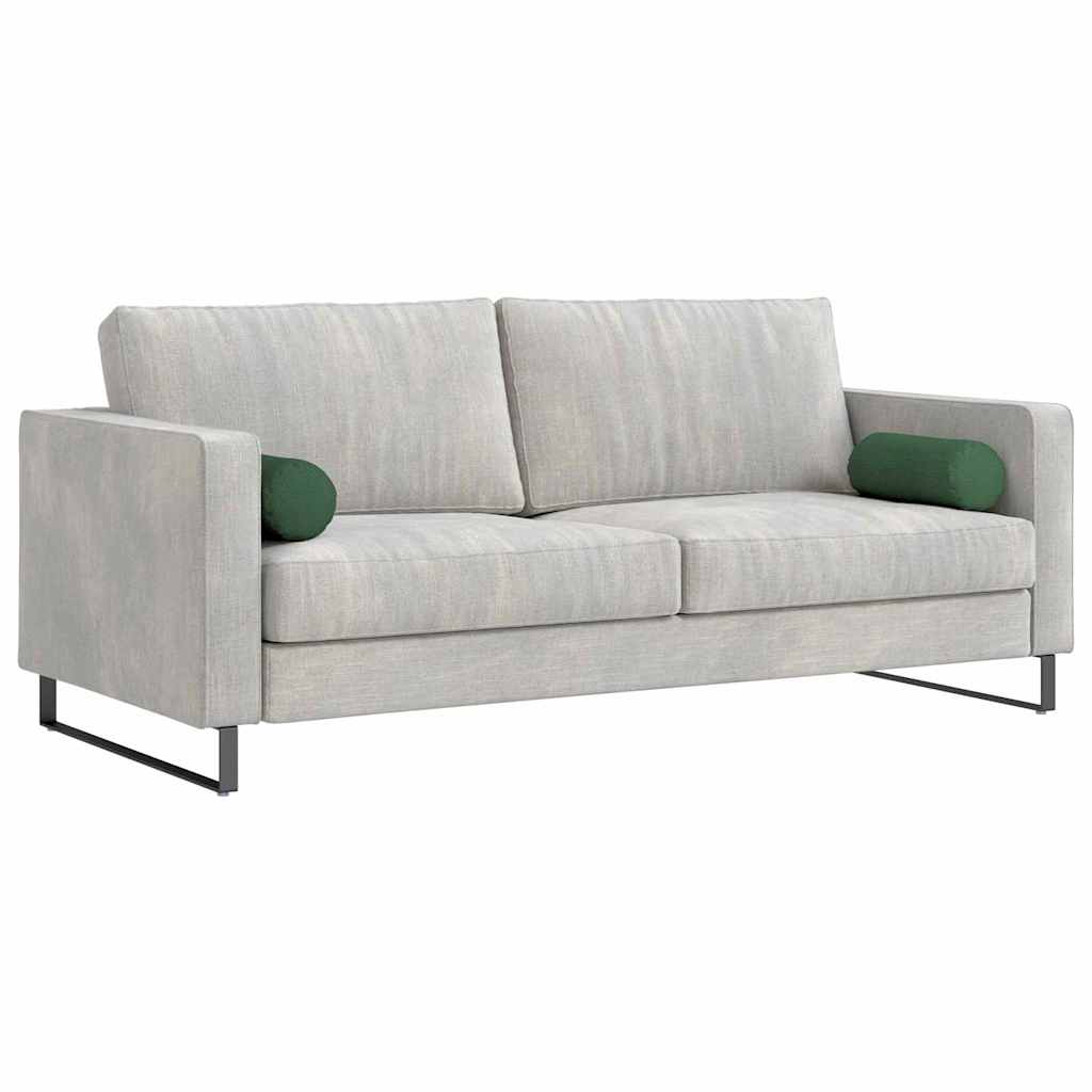 Cuscini a rullo 2 pcs Verde Scuro Ã˜ 15 x 40 cm Tessuto in Cords