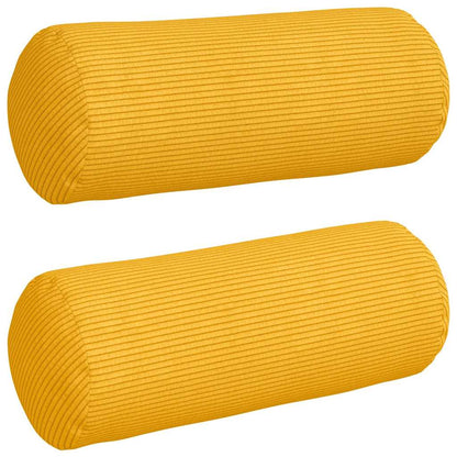 Cuscini a rullo 2 pcs Giallo Chiaro Ã˜ 15 x 40 cm