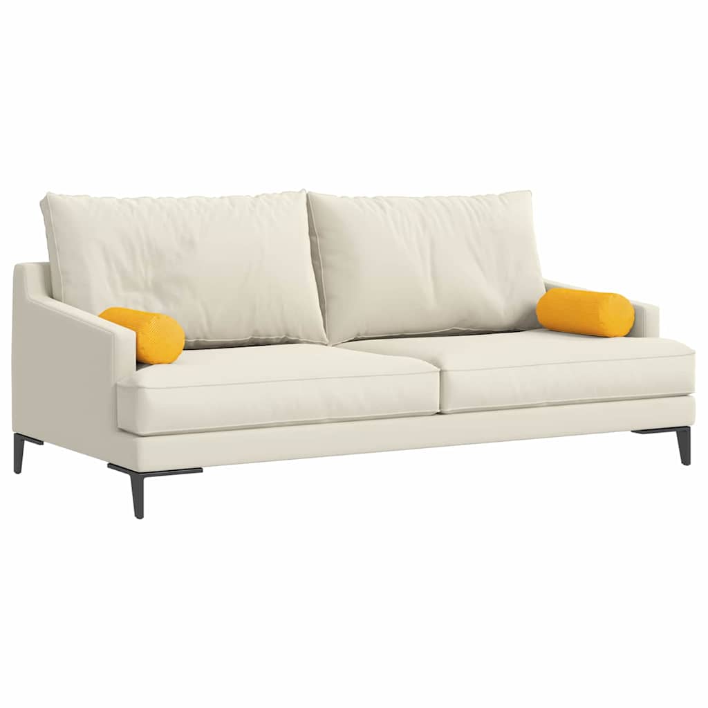 Cuscini a rullo 2 pcs Giallo Chiaro Ã˜ 15 x 40 cm