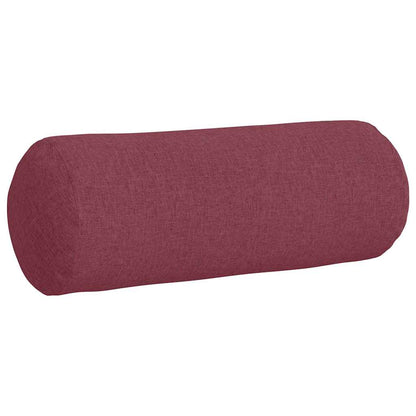 Cuscini a rullo 2 pcs Rosso Vino ÃƒËœ 25 x 70 cm Tessuto