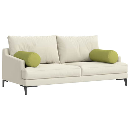 Cuscini a rullo 2 pcs Verde chiaro Ã˜ 25 x 70 cm Tessuto