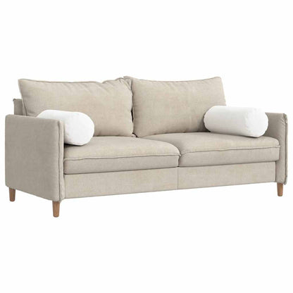 Cuscini a rullo 2 pcs Bianco ÃƒËœ 25 x 70 cm Tessuto
