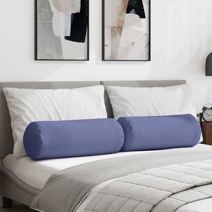 Cuscini a rullo 2 pcs Blu jeans Ã˜ 25 x 70 cm Tessuto