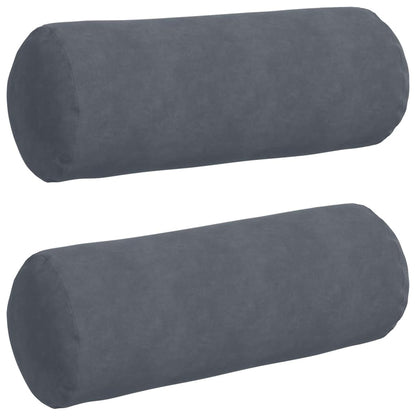 Cuscini a rullo 2 pcs Grigio scuro Ã˜ 25 x 70 cm