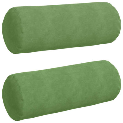 Cuscini a rullo 2 pcs Verde chiaro Ã˜ 25 x 70 cm