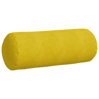 Cuscini a rullo 2 pcs Giallo Ã˜ 25 x 70 cm Tessuto in Cords