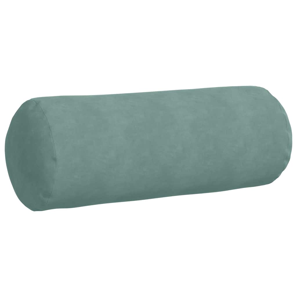 Cuscini a rullo 2 pcs Verde Mare Ã˜ 25 x 70 cm Tessuto in Cords
