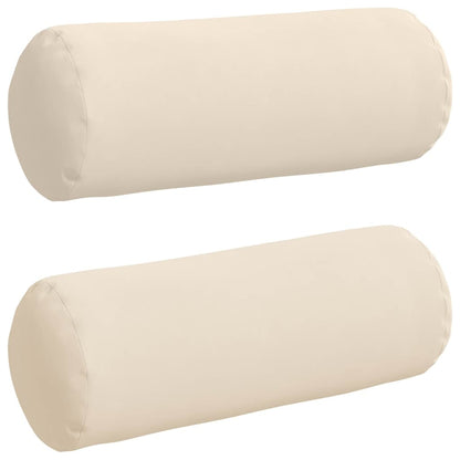 Cuscini a rullo 2 pcs Beige Ã˜ 25 x 70 cm Tessuto in Microfibra