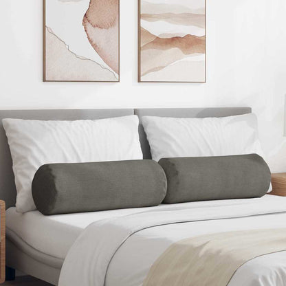 Cuscini a rullo 2 pcs Grigio chiaro Ã˜ 25 x 70 cm