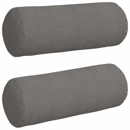Cuscini a rullo 2 pcs Grigio chiaro Ã˜ 25 x 70 cm