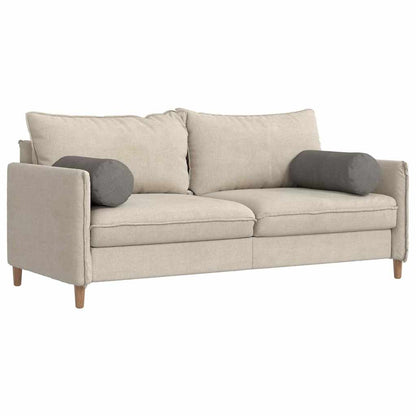 Cuscini a rullo 2 pcs Grigio chiaro Ã˜ 25 x 70 cm